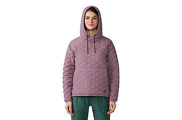 Image of Mountain Hardwear Stretchdown Light Pullover Hoody - Womens, Dark Daze, Small, 2058821534-S