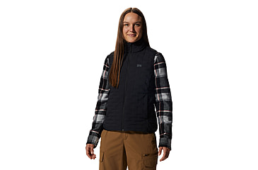 Image of Mountain Hardwear Stretchdown Light Vest - Womens, 010, L, 2104811-010-L