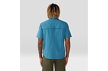 Image of Mountain Hardwear Stryder Short Sleeve Shirt - Mens, Caspian, Small, 2070501442-S