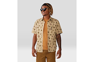 Image of Mountain Hardwear Stryder Short Sleeve Shirt - Mens, Moab Tan Scorpion Print, Extra Large, 2070501214-XL