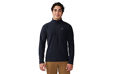 Image of Mountain Hardwear Summit Grid Half Zip Shirt - Mens, 010, M, 2105701-010-M
