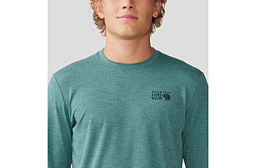 Image of Mountain Hardwear Sunblocker Long Sleeve Top - Mens, Blue Pine Heather, Extra Large, 2027871355-XL