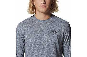 Image of Mountain Hardwear Sunblocker Long Sleeve Top - Mens, Foil Grey Heather, Small, 2027871056-F-S