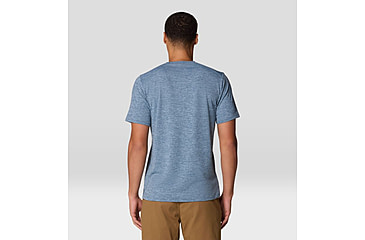 Image of Mountain Hardwear Sunblocker Short Sleeve Shirt - Mens, Adriatic Blue Heather, M/L, 190423018482