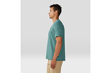 Image of Mountain Hardwear Sunblocker Short Sleeve Shirt - Mens, Blue Pine Heather, Extra Large, 2027891355-XL
