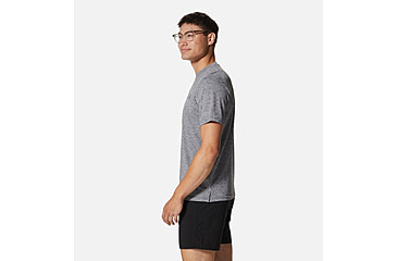 Image of Mountain Hardwear Sunblocker Short Sleeve Shirt - Men's, Foil Grey Heather, S, 2027891-056-S