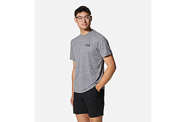 Image of Mountain Hardwear Sunblocker Short Sleeve Shirt - Men's, Foil Grey Heather, S, 2027891-056-S