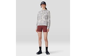 Image of Mountain Hardwear Sunshadow Full Zip Top - Womens, Grey Ice Spore Dye Print, Small, 1982601064-S