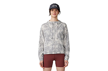 Image of Mountain Hardwear Sunshadow Full Zip Top - Womens, Grey Ice Spore Dye Print, Small, 1982601064-S