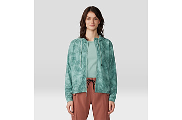 Image of Mountain Hardwear Sunshadow Full Zip Top - Womens, Mineral Spring Spore Dye Print, Small, 1982601334-S