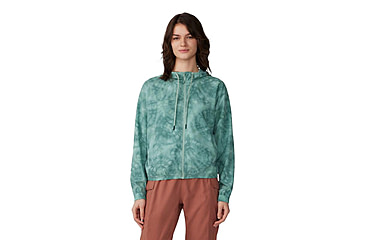 Image of Mountain Hardwear Sunshadow Full Zip Top - Womens, Mineral Spring Spore Dye Print, Small, 1982601334-S