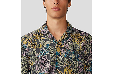 Image of Mountain Hardwear Trail Sender Camp Shirt - Mens, Volcanic Floral Print, Small, 2075061007-S