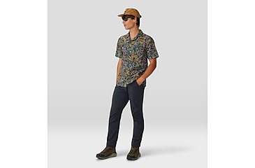 Image of Mountain Hardwear Trail Sender Camp Shirt - Mens, Volcanic Floral Print, Small, 2075061007-S