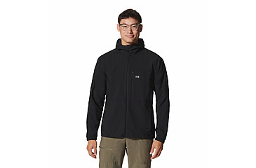 Image of Mountain Hardwear Trail Sender Jacket - Mens, Black, Extra Large, 2027841010-BLACK-XL