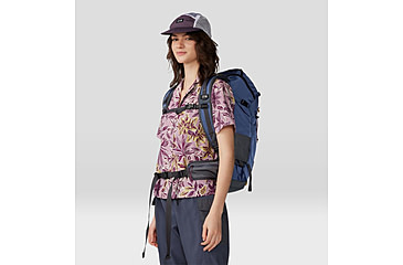 Image of Mountain Hardwear Trail Sender Short Sleeve Top - Womens, Pink Moonstone Floral Print, Medium, 2067731556-M
