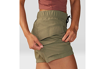 Image of Mountain Hardwear Trail Sender Short - Womens, Light Army, Large, 2067931333-L