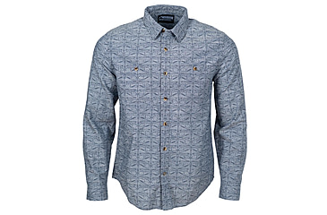 Image of Mountain Khakis Bison Etch Shirt Classic Fit - Mens, Crater Navy, S, O48401CRATER NAVYS
