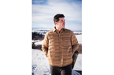 Image of Mountain Khakis Pine Peak Down Shirtjac Classic Fit - Mens, Tobacco, XL, I60254TOBACCOXL