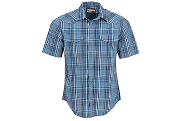 Image of Mountain Khakis Rodeo Short Sleeve Woven Shirt Classic Fit - Mens, Blue Ridge, L, O76405BLUE RIDGEL