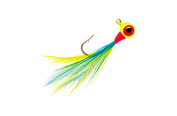 Image of Strike King Mr. Crappie Teen-Zee Sausage Head Jighead, Unique Wide Head Shape, Number 6 Hook, 1/16oz, 6-Pack, Limetreuse, MRCSHTH116-211