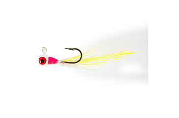 Image of Strike King Mr. Crappie Teen-Zee Sausage Head Jighead, Unique Wide Head Shape, Number 8 Hook, 1/32oz, 6-Pack, Magenta, MRCSHTH132-644