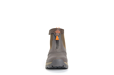 Image of Muck Boots Apex Zip Mid Boots - Mens, Dark Brown/Orange, 9, AXMZ-907-BRN-090