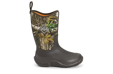 Image of Muck Boots Hale Rubber Boots - Kids, Brown/RealTree Edge, 7, KBH-RTE-RTR-C70