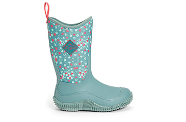 Image of Muck Boots Hale Rubber Boots - Kids, Trooper/Winter Floral, 10, KBH-2FLR-BLU-100