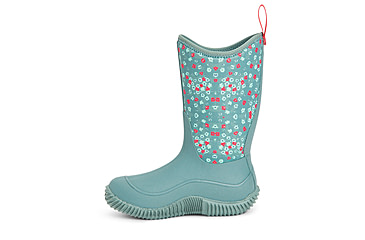 Image of Muck Boots Hale Rubber Boots - Kids, Trooper/Winter Floral, 10, KBH-2FLR-BLU-100
