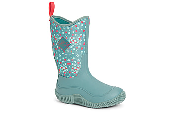 Image of Muck Boots Hale Rubber Boots - Kids, Trooper/Winter Floral, 10, KBH-2FLR-BLU-100