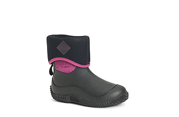 Image of Muck Boots Hale Rubber Boots - Youth, Black/Magenta Digi Terrain Fade, 4, KBH-004-BLK-040