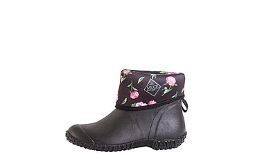 Image of Muck Boots Muckster II Mid Boot - Women's, 5 US, Medium, Black/Gray/Roses Print, WM2-1ROS-BLK-050
