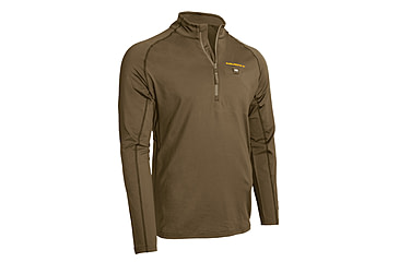 Image of Muddy Nucleus Heated Quarter-Zip Top - Mens, Brown Clay, XL, MUD-HT-QZ-CL-XL