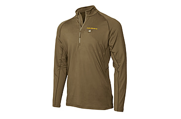Image of Muddy Nucleus Heated Quarter-Zip Top - Mens, Brown Clay, XL, MUD-HT-QZ-CL-XL