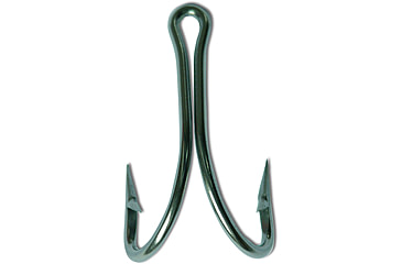 Image of Mustad Double O'Shaughnessy Hook, Forged, 2X Strong, Ringed Eye, Dublin Point, Stainless Steel, Size 5/0, 10 per Pack, 7982HS-SS-5/0-10