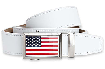 Image of Nexbelt Go-In USA Heritage Golf Belt, White, PGH6304
