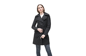 Image of Nobis Justice Trench - Womens, Black, XXS, JUSTICE-BLACK-XXS