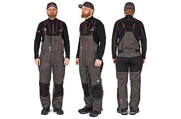 Image of Norfin Pro Dry 3 Rain Bibs - Men's, Brown Black, 3XL, 514706-XXXL