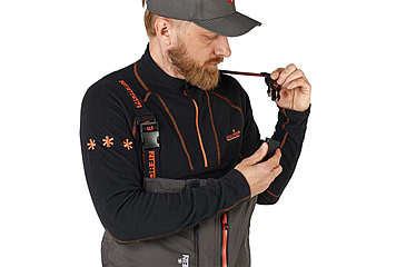 Image of Norfin Pro Dry 3 Rain Bibs - Men's, Brown Black, 3XL, 514706-XXXL