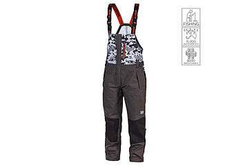 Image of Norfin Pro Dry 3 Rain Bibs - Men's, Camo, Large, 514903-L