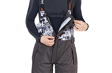 Image of Norfin Pro Dry 3 Rain Bibs - Men's, Camo, Large, 514903-L