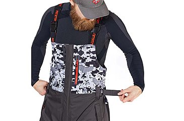 Image of Norfin Pro Dry 3 Rain Bibs - Men's, Camo, Large, 514903-L