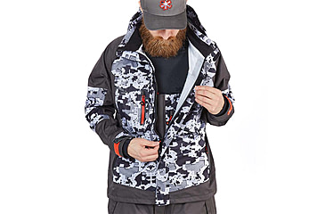 Image of Norfin Pro Dry 3 Rain Jacket - Men's, Camo, Medium, 514802-M