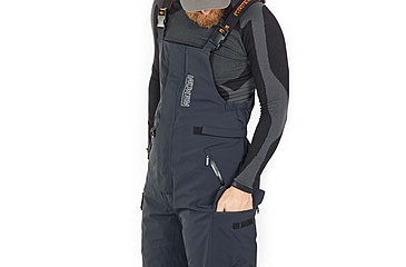 Image of Norfin Norfin Rebel Pro Insulated Rain Bibs - Men's, Gray, 3XL, 586006-XXXL