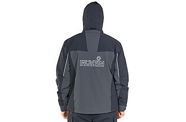 Image of Norfin Rebel Pro Insulated Gray Rain Jacket - Men's, Gray, Large, 596003-L
