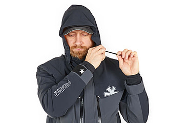 Image of Norfin Rebel Pro Insulated Gray Rain Jacket - Men's, Gray, Large, 596003-L
