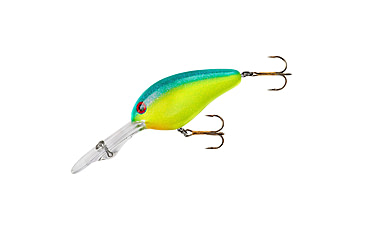 Image of Norman Lures Double Deep Crankbait, 3ft, 5/8oz, Gel-Coat, Floating, Blue/Chartreuse, NMDD22181