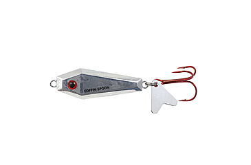 Image of Northland Fishing Tackle Buck-Shot Coffin Spoon, Silver Shiner, 3/8 oz, NL-BRCS5-11