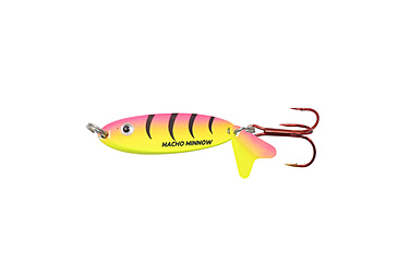Image of Northland Fishing Tackle Macho Minnow Spoon, Bubblegum Tiger, 1/8 oz, NL-MOM3-106