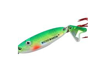 Image of Northland Fishing Tackle Macho Minnow Spoon, S-Glo Perch, 1/4 oz, NL-MOM4-20